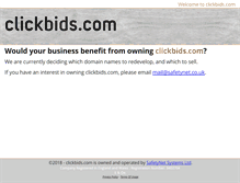 Tablet Screenshot of clickbids.com